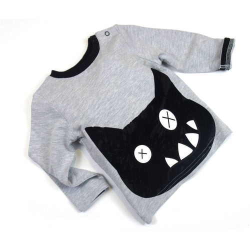 BAMBINISTA - BLADE & ROSE - Tops - Long Sleeve T-Shirt Crazy Cat