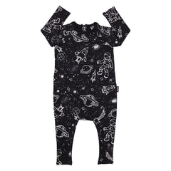 BAMBINISTA - CRIBSTAR - Rompers - Space Long Sleeve Harem Romper
