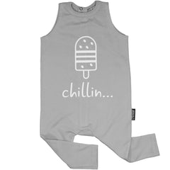 BAMBINISTA - CRIBSTAR - Rompers - 'Chillin...' Sleeveless Harem Romper Grey