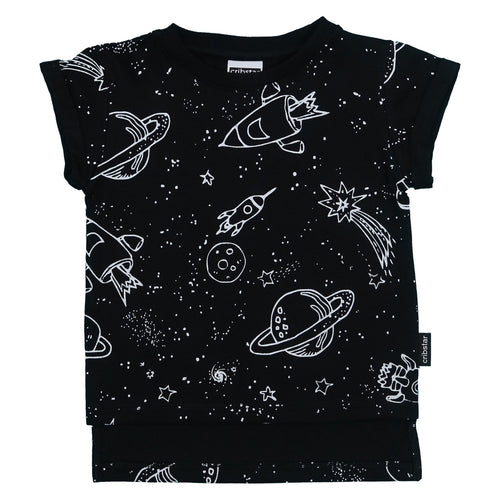 BAMBINISTA - CRIBSTAR - Tops - Space Short Sleeve T-Shirt