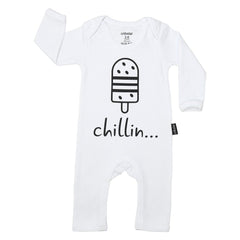 BAMBINISTA - CRIBSTAR - Rompers - 'Chillin...' Baby Romper White