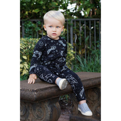 BAMBINISTA - CRIBSTAR - Rompers - Space Long Sleeve Harem Romper