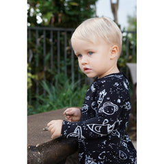 BAMBINISTA - CRIBSTAR - Rompers - Space Long Sleeve Harem Romper
