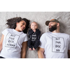 BAMBINISTA - CRIBSTAR - Rompers - 'Not Your Basic Baby' Romper Black