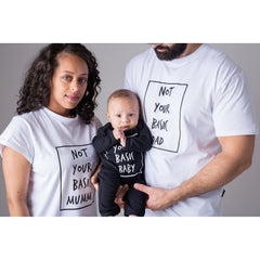 BAMBINISTA - CRIBSTAR - Adults Tops - 'Not Your Basic Mumma' Womans T-Shirt Black