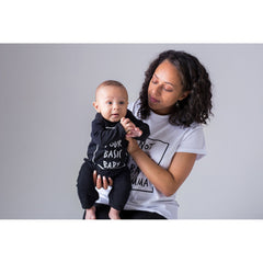 BAMBINISTA - CRIBSTAR - Adults Tops - 'Not Your Basic Mumma' Womans T-Shirt Black