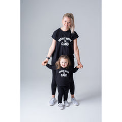BAMBINISTA - CRIBSTAR - Tops - 'Hang with the Gang' Long Sleeve Button T-Shirt White