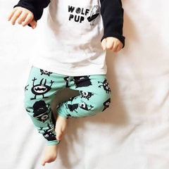 BAMBINISTA - LOTTIE & LYSH - Bottoms - Leggings Minted Monster Print