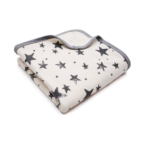 BAMBINISTA - PULP - Blankets - Bamboo Hooded Swaddle Blanket / Towel Stars