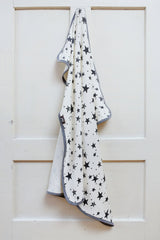 BAMBINISTA - PULP - Blankets - Bamboo Hooded Swaddle Blanket / Towel Stars