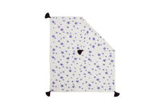 BAMBINISTA - PULP - Blankets - Bamboo Reversible Blanket with Pompoms Star Violet