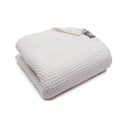 BAMBINISTA - PULP - Blankets - Bamboo Knitted Baby Blanket Ecru