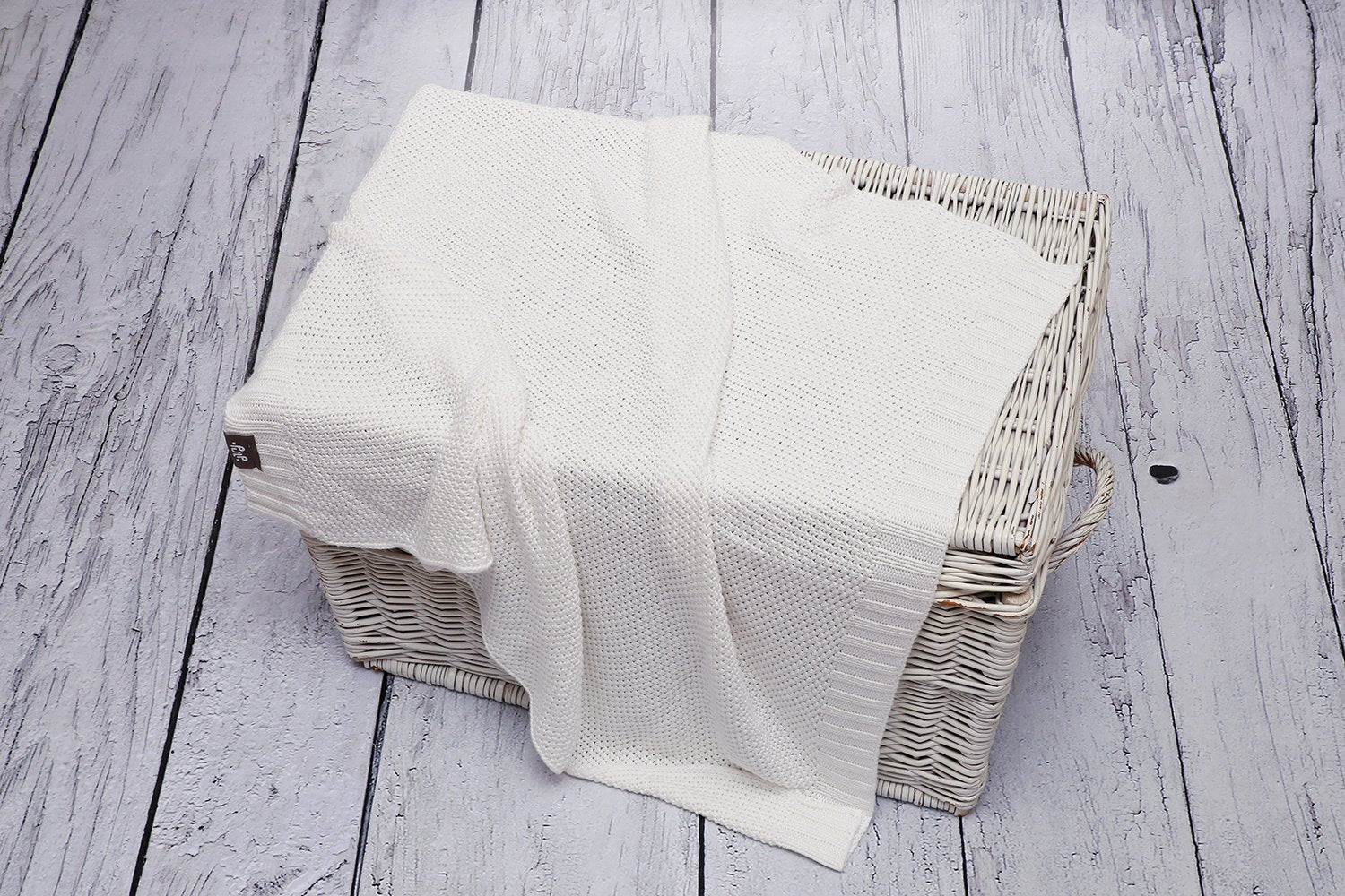 BAMBINISTA - PULP - Blankets - Bamboo Knitted Baby Blanket Ecru