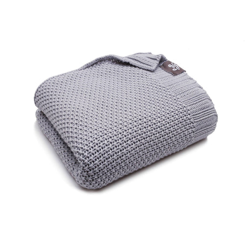 BAMBINISTA - PULP - Blankets - Bamboo Knitted Baby Blanket Grey
