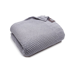 BAMBINISTA - PULP - Blankets - Bamboo Knitted Baby Blanket Grey
