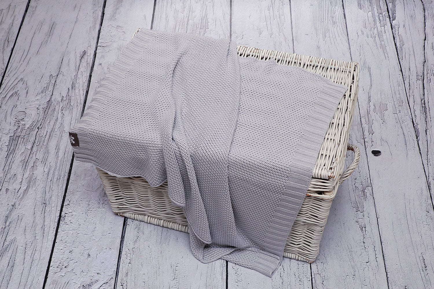BAMBINISTA - PULP - Blankets - Bamboo Knitted Baby Blanket Grey