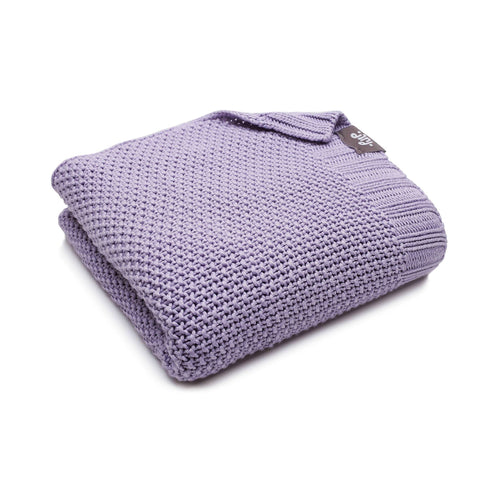 BAMBINISTA - PULP - Blankets - Bamboo Knitted Baby Blanket Purple
