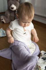 BAMBINISTA - PULP - Blankets - Bamboo Knitted Baby Blanket Purple