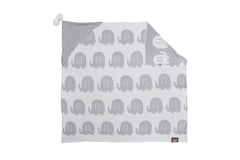 BAMBINISTA - PULP - Blankets - Bamboo Knitted Hooded Blanket Elephant Grey