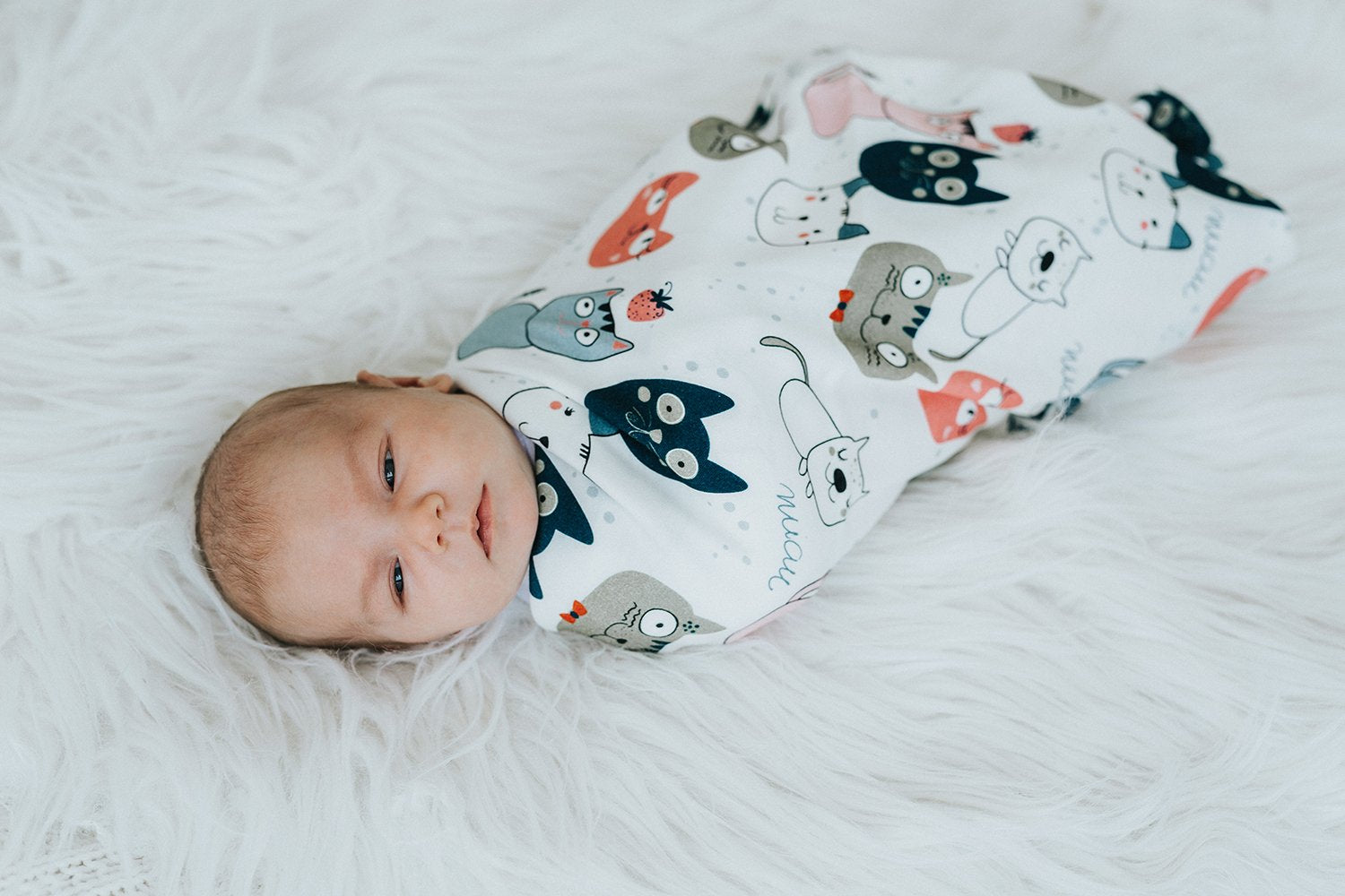 BAMBINISTA - PULP - Blankets - Antibacterial Bamboo Swaddle Blanket Thunder