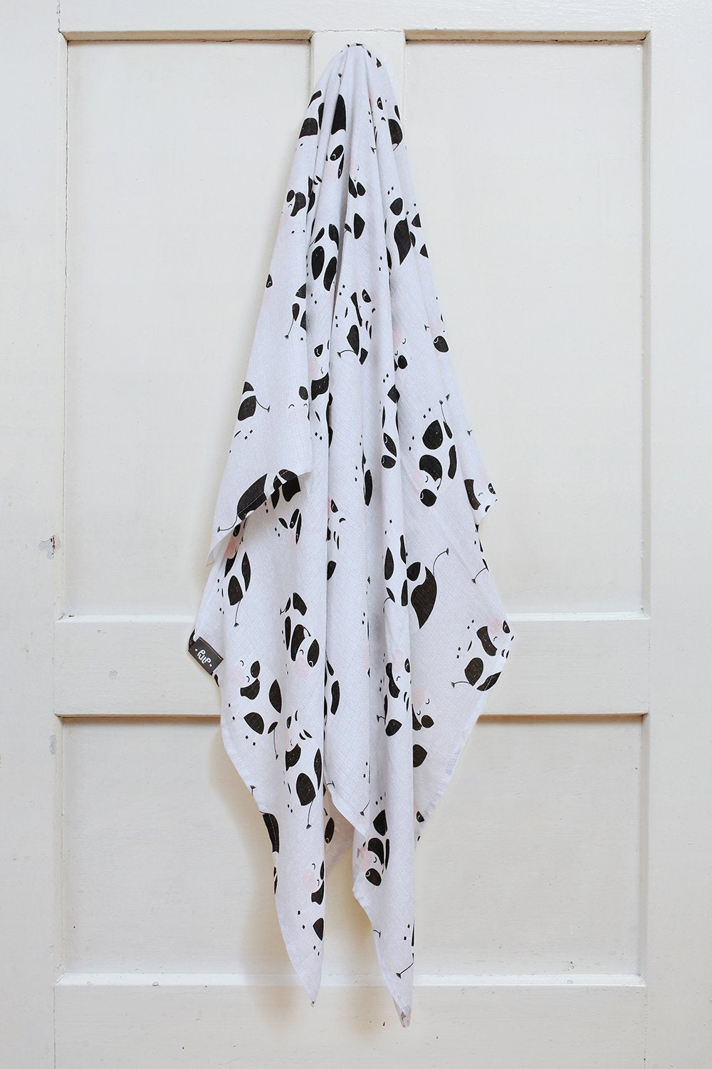 BAMBINISTA - PULP - Blankets - Antibacterial Bamboo Swaddle Blanket Cows