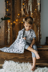 BAMBINISTA - PULP - Blankets - Cotton Reversible Blanket Cactus
