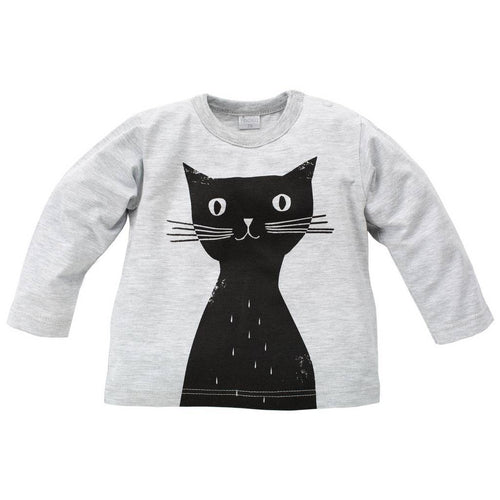 BAMBINISTA - PINOKIO - Tops - Happy Days Long Sleeve T-Shirt Cat