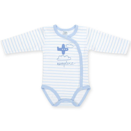 BAMBINISTA - PINOKIO - Onesies - Happy Kids Long Sleeve Wrap Bodysuit Aeroplane