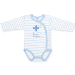 BAMBINISTA - PINOKIO - Onesies - Happy Kids Long Sleeve Wrap Bodysuit Aeroplane