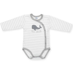 BAMBINISTA - PINOKIO - Onesies - Happy Kids Long Sleeve Wrap Bodysuit Whale