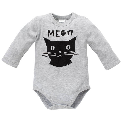 BAMBINISTA - PINOKIO - Onesies - Happy Days Long Sleeve Bodysuit Meow
