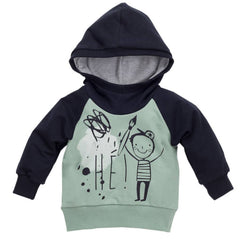 BAMBINISTA - PINOKIO - Tops - Xavier Hoodie Sweatshirt Scribbles