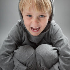 BAMBINISTA - PINOKIO - Tops - Happy Kids Hoodie Sweatshirt Grey