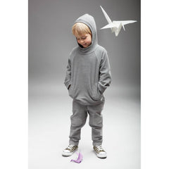 BAMBINISTA - PINOKIO - Tops - Happy Kids Hoodie Sweatshirt Grey