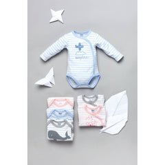 BAMBINISTA - PINOKIO - Onesies - Happy Kids Long Sleeve Wrap Bodysuit Aeroplane