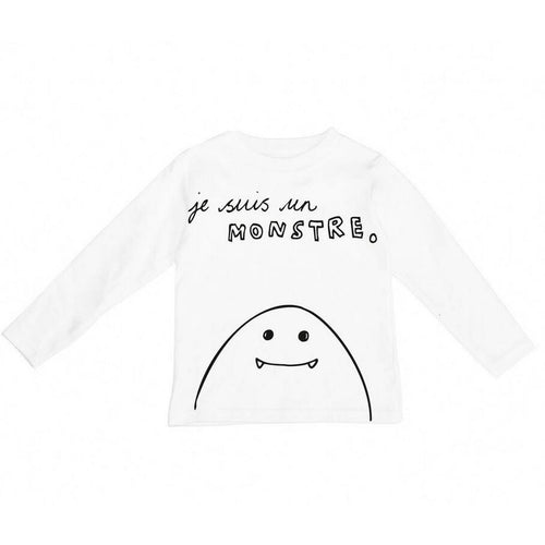 BAMBINISTA - WEXBABY - Tops - 'Je Suis un Monstre' Long Sleeve T-Shirt